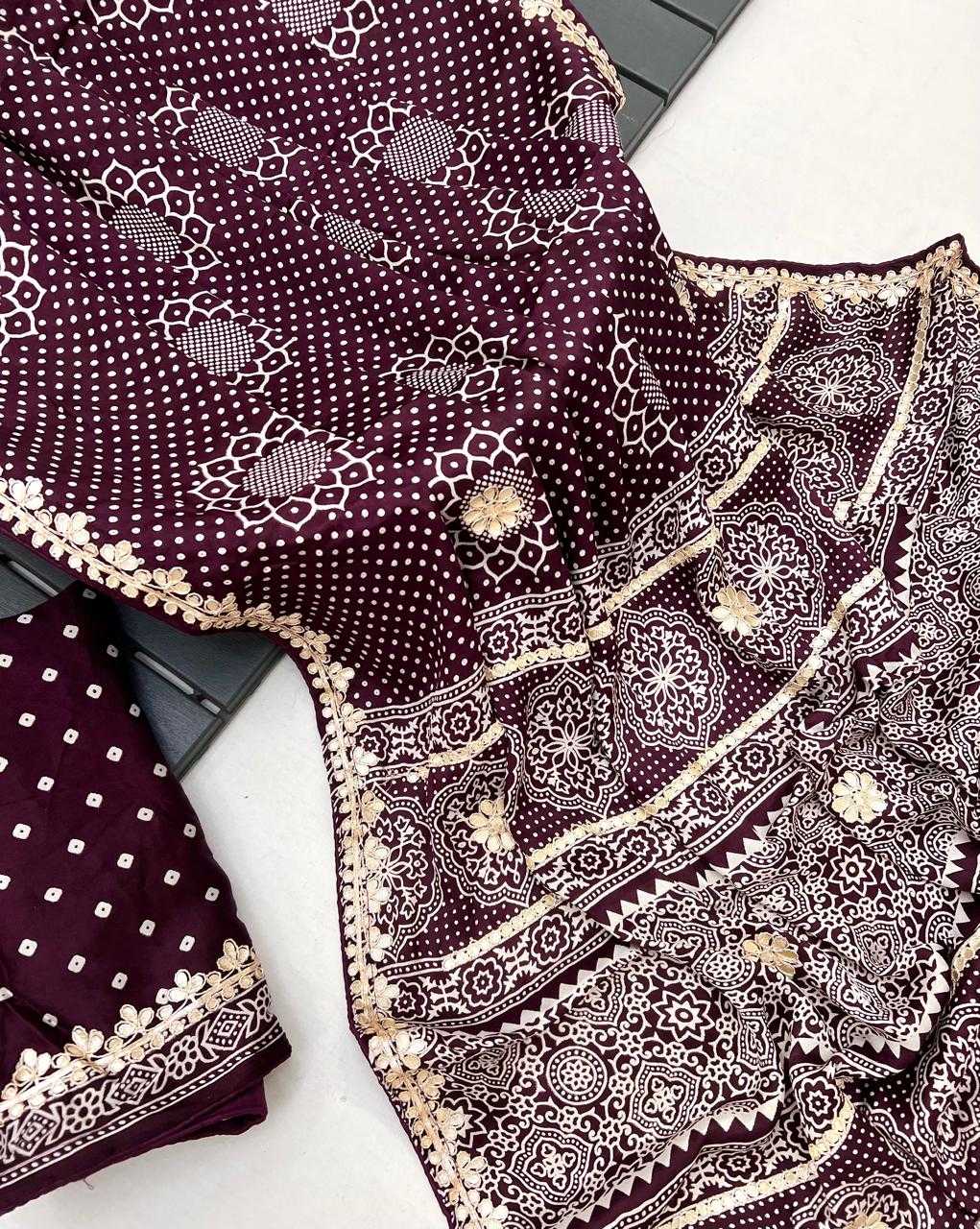 Ynf Gajji Silk KESH649 Aima Silk Sarees Wholesale Gajji Modal Sarees Printed Silk Saree Designer Silk Sarees Manufacturer- Kapda Export