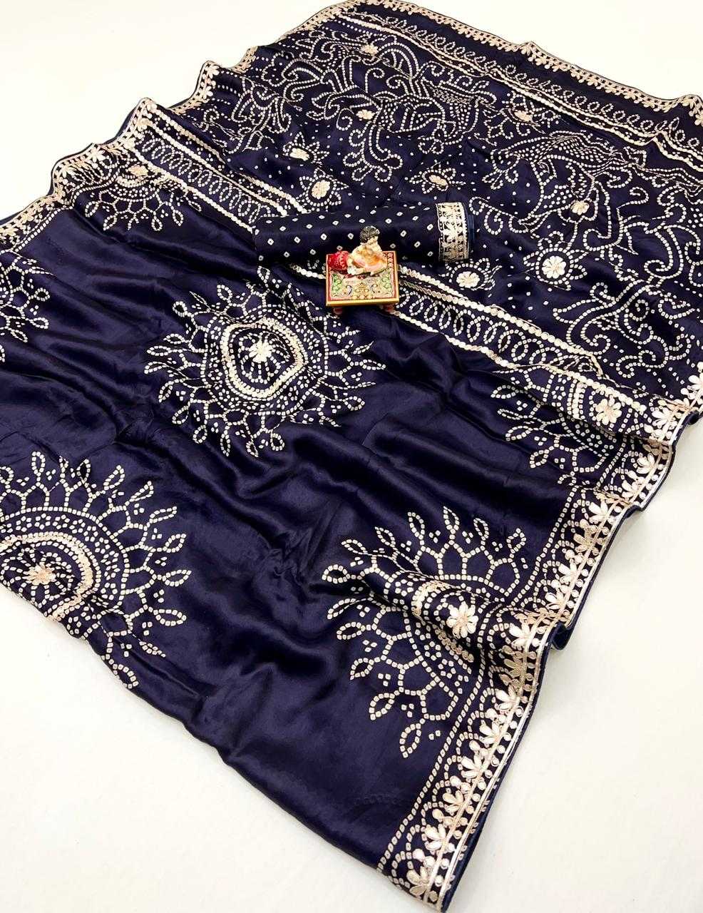 Ynf Gajji Silk KESH649 Amodita Silk Sarees Wholesale Gajji Modal Sarees Printed Silk Saree Designer Silk Sarees Manufacturer- Kapda Export