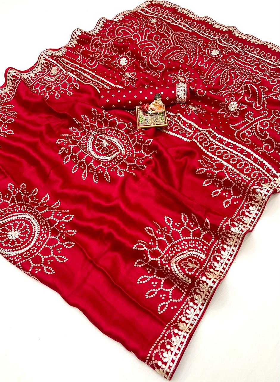 Ynf Gajji Silk KESH649 Amodita Silk Sarees Wholesale Gajji Modal Sarees Printed Silk Saree Designer Silk Sarees Manufacturer- Kapda Export