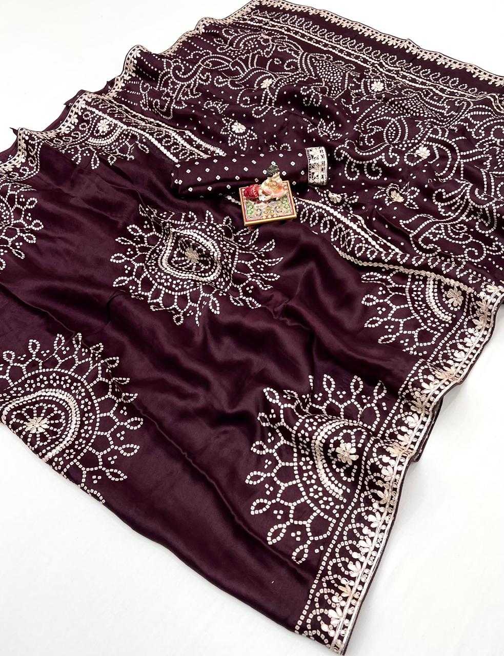 Ynf Gajji Silk KESH649 Amodita Silk Sarees Wholesale Gajji Modal Sarees Printed Silk Saree Designer Silk Sarees Manufacturer- Kapda Export