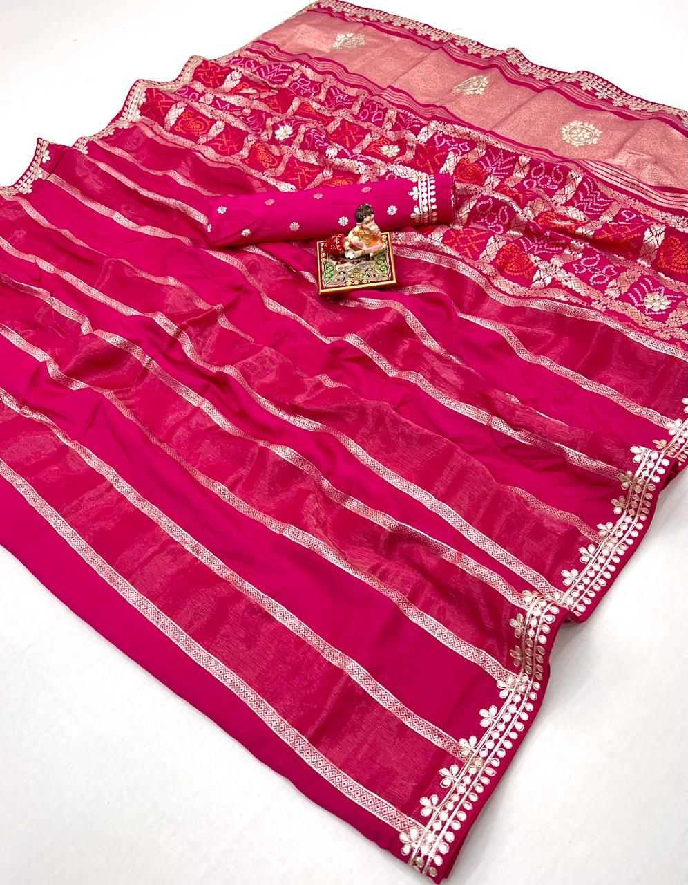 Ynf Gajji Silk KESH649 Arina Silk Sarees Wholesale Gajji Modal Sarees Printed Silk Saree Festival Silk Sarees Manufacturer- Kapda Export