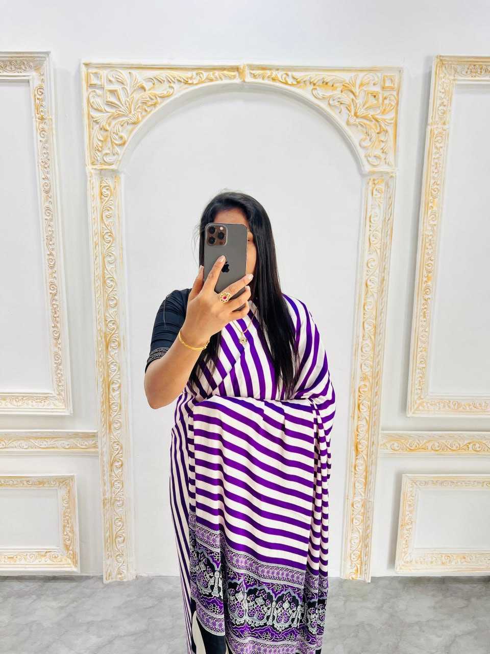 Ynf Gajji Silk RIN207 220 Sarees Wholesale Designer Sarees Printed Sarees Ajrakh Sarees Manufacturer- Kapda Export