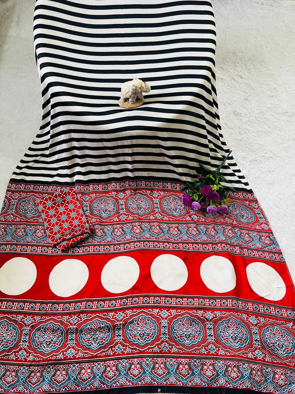 Ynf Gajji Silk RIN207 220 Sarees Wholesale Designer Sarees Printed Sarees Ajrakh Sarees Manufacturer- Kapda Export