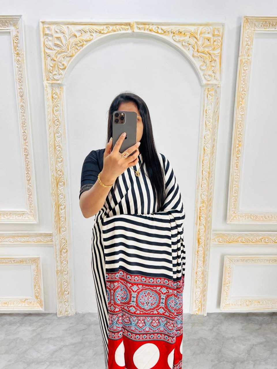 Ynf Gajji Silk RIN207 220 Sarees Wholesale Designer Sarees Printed Sarees Ajrakh Sarees Manufacturer- Kapda Export