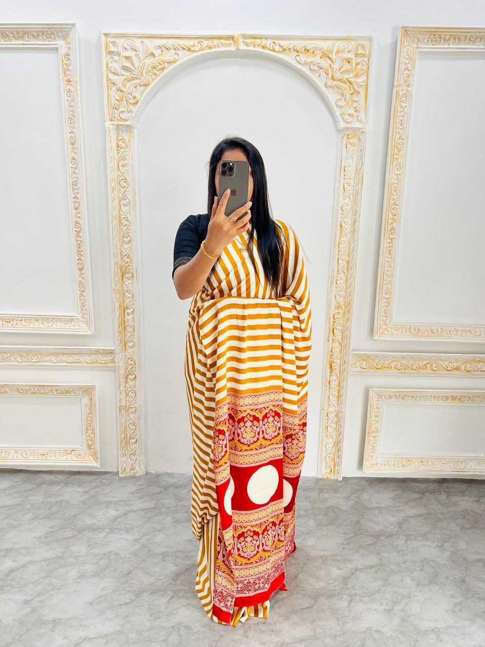 Ynf Gajji Silk RIN207 220 Sarees Wholesale Designer Sarees Printed Sarees Ajrakh Sarees Manufacturer- Kapda Export