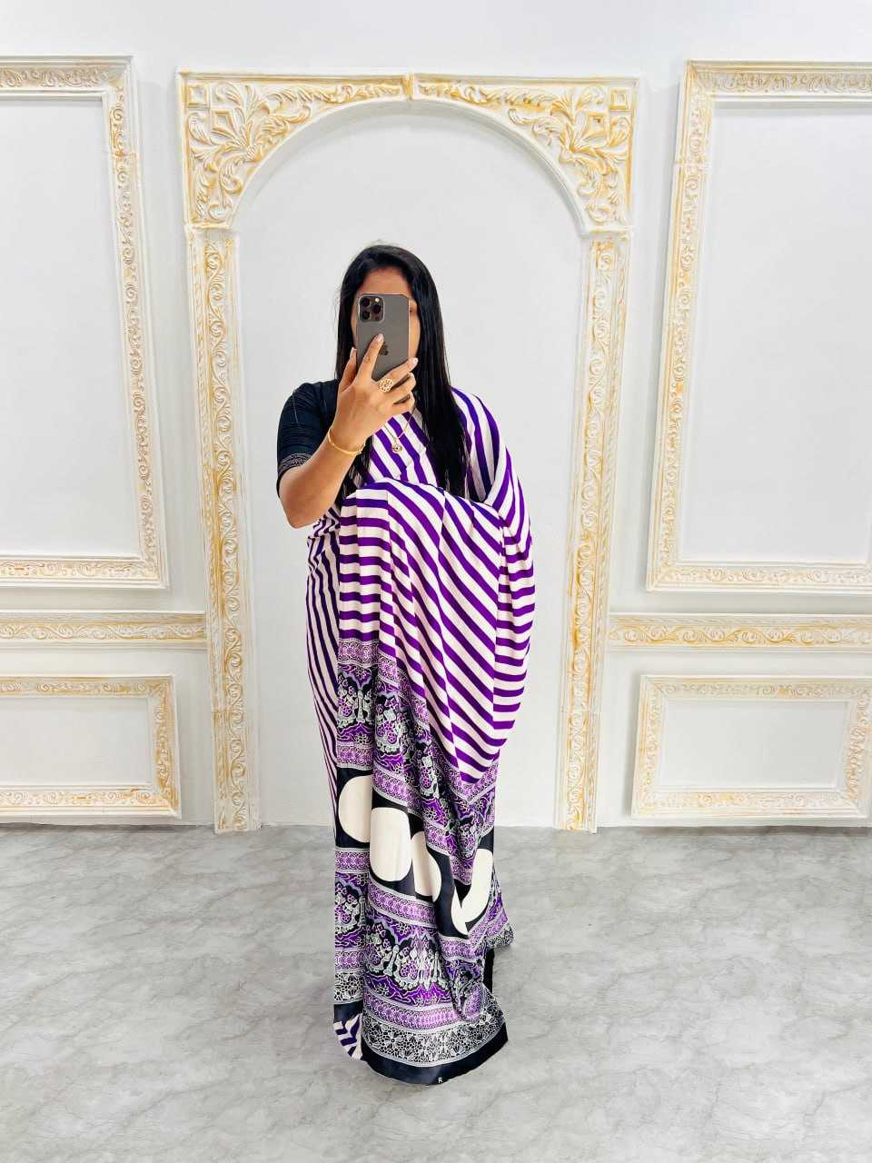 Ynf Gajji Silk RIN207 220 Sarees Wholesale Designer Sarees Printed Sarees Ajrakh Sarees Manufacturer- Kapda Export