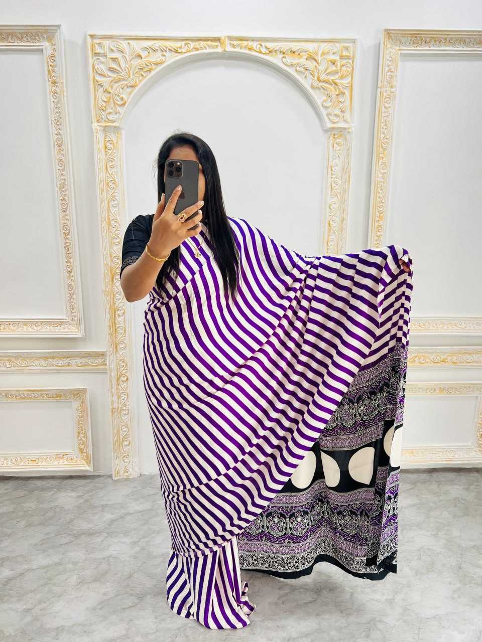 Ynf Gajji Silk RIN207 220 Sarees Wholesale Designer Sarees Printed Sarees Ajrakh Sarees Manufacturer- Kapda Export