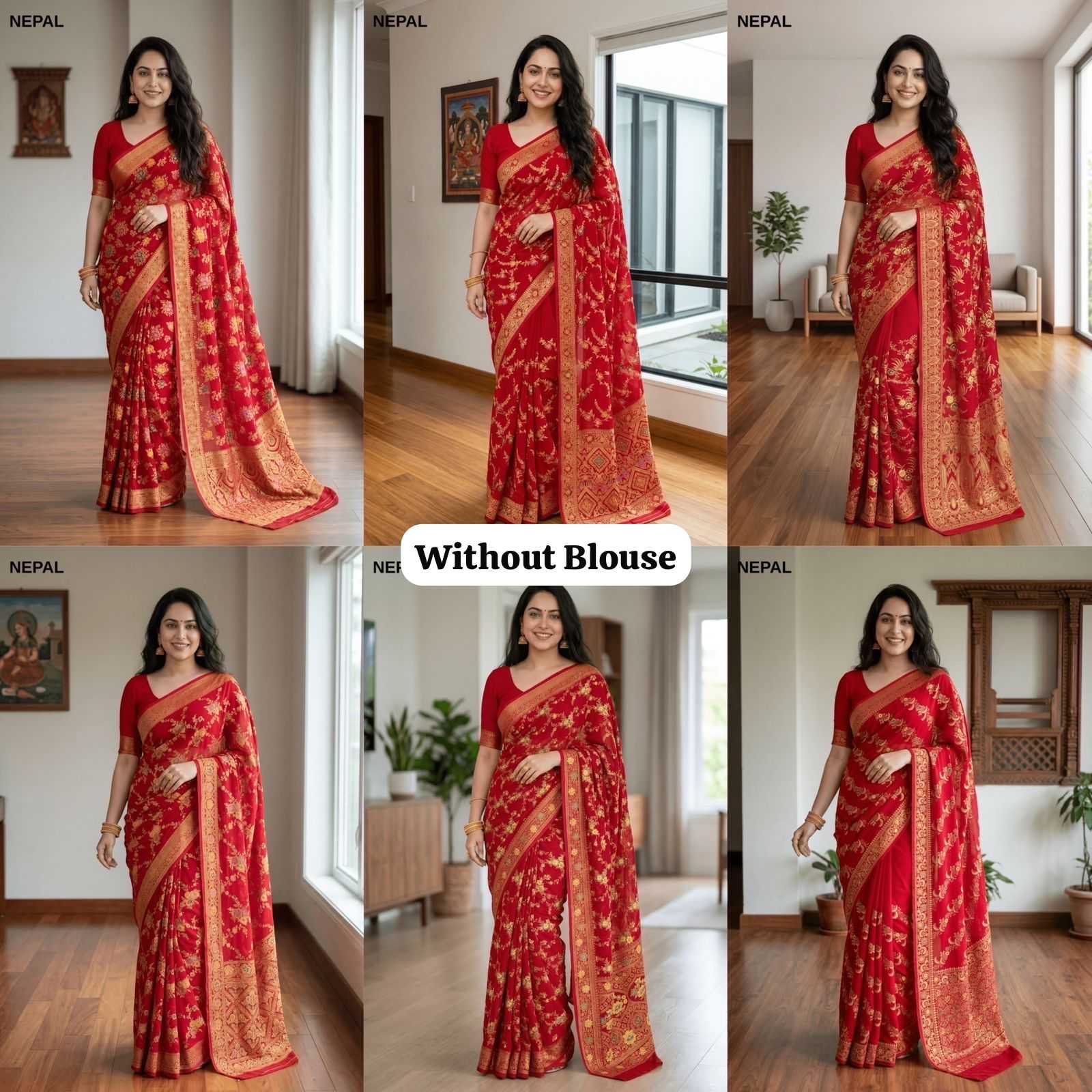 Ynf Georgette KESH114 NEPAL Sarees Festive Collections Wholesale Printed Sarees Georgette Sarees Festive Sarees Manufacturer- Kapda Export