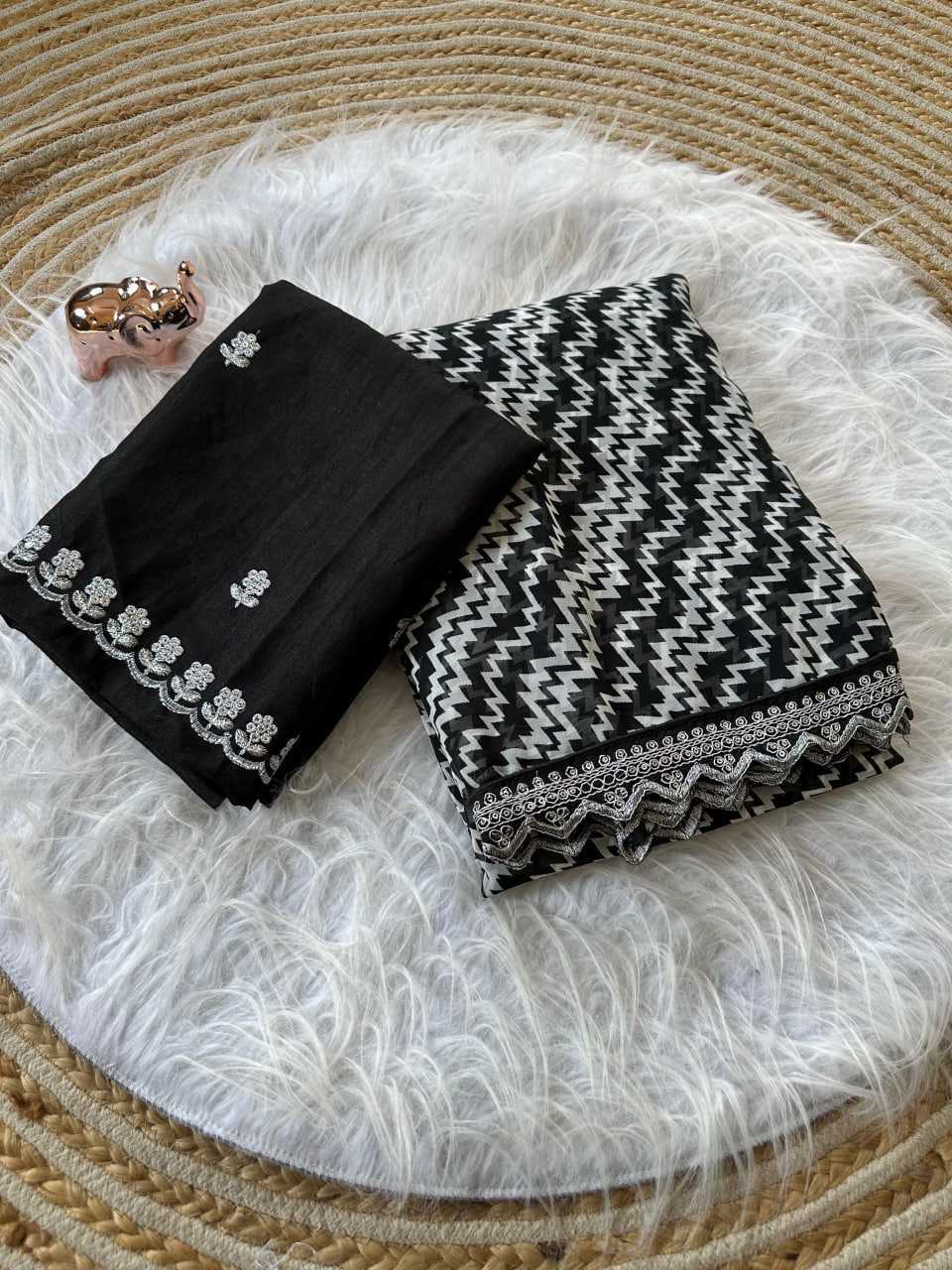 Ynf Georgette KESH511 1048 Sarees Wholesale Embroidered Sarees Lace Border Sarees Traditional Sarees Manufacturer- Kapda Export