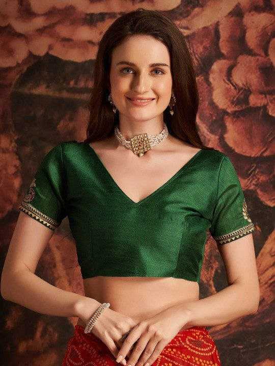 Ynf Georgette KESH511 Hathi Sarees Wholesale Georgette Sarees Embroidered Sarees Bandhani Bandhej Sarees Manufacturer- Kapda Export