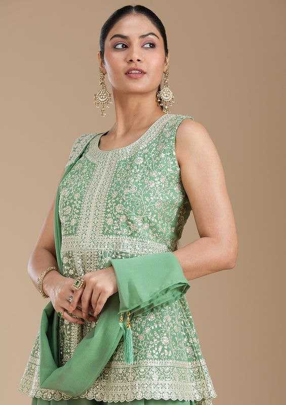 Ynf Georgette KESH552 145 Suits & Dresses Wholesale Sharara Salwar Suits Georgette Suit Designer Suits Manufacturer- Kapda Export