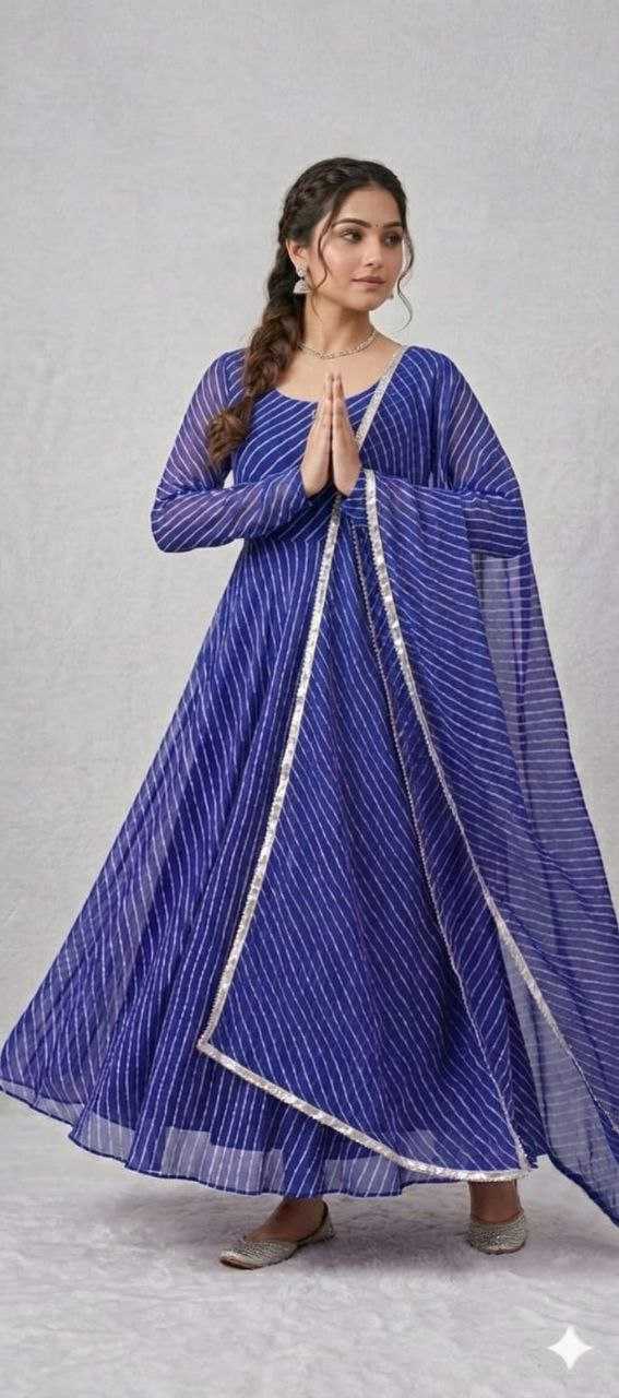 Ynf Georgette KESH552 147 Gowns Wholesale Printed Gowns Georgette Gown Designer Gowns Manufacturer- Kapda Export