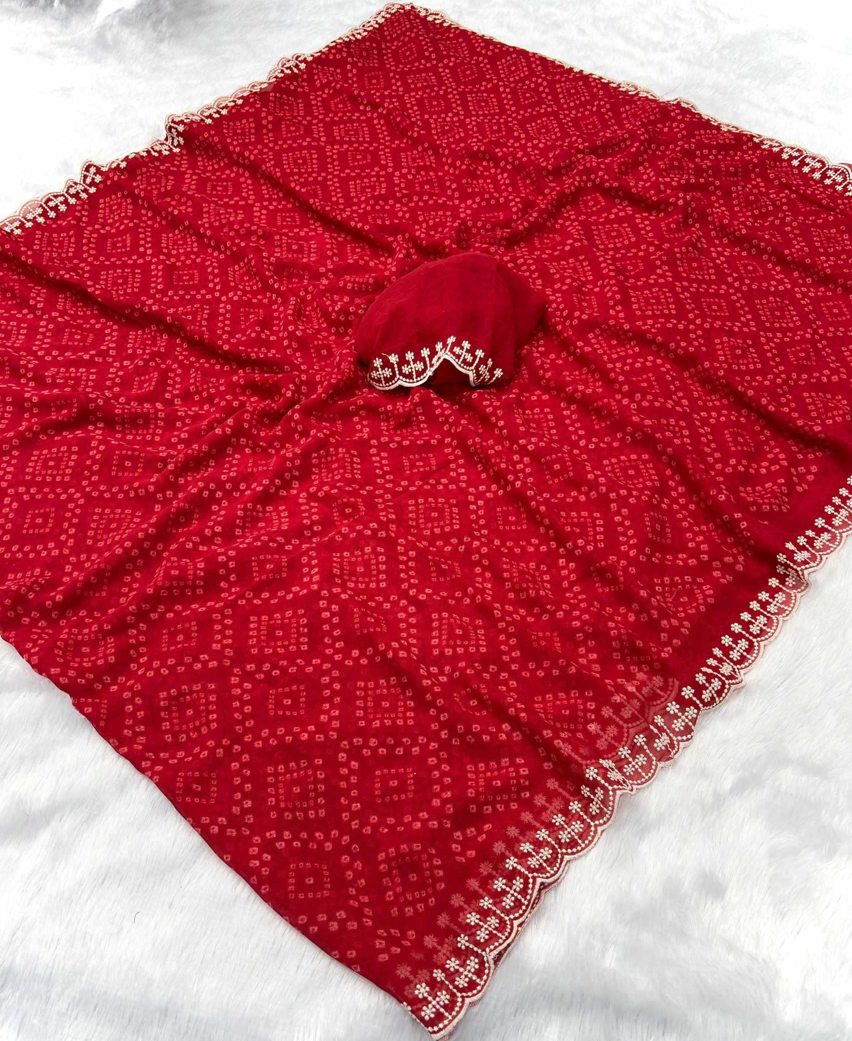 Ynf Georgette KESH649 Gulnaaz Sarees Wholesale Printed Sarees Georgette Sarees Embroidered Sarees Manufacturer- Kapda Export