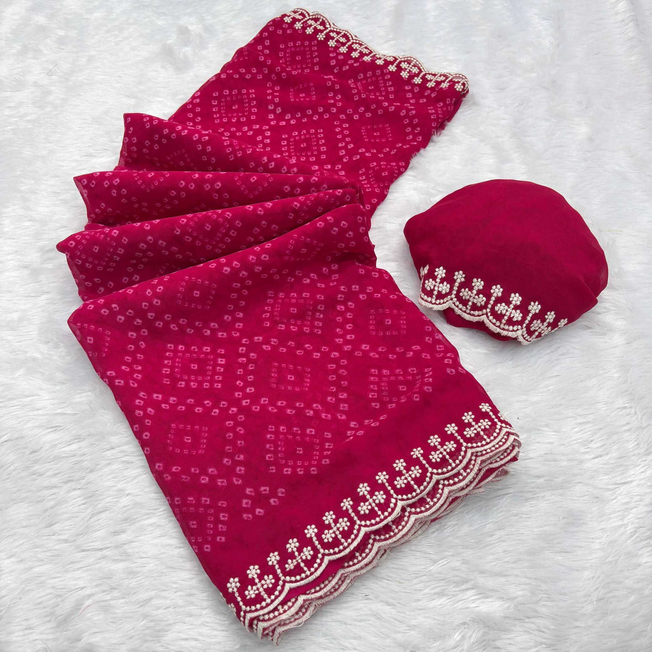 Ynf Georgette KESH649 Gulnaaz Sarees Wholesale Printed Sarees Georgette Sarees Embroidered Sarees Manufacturer- Kapda Export