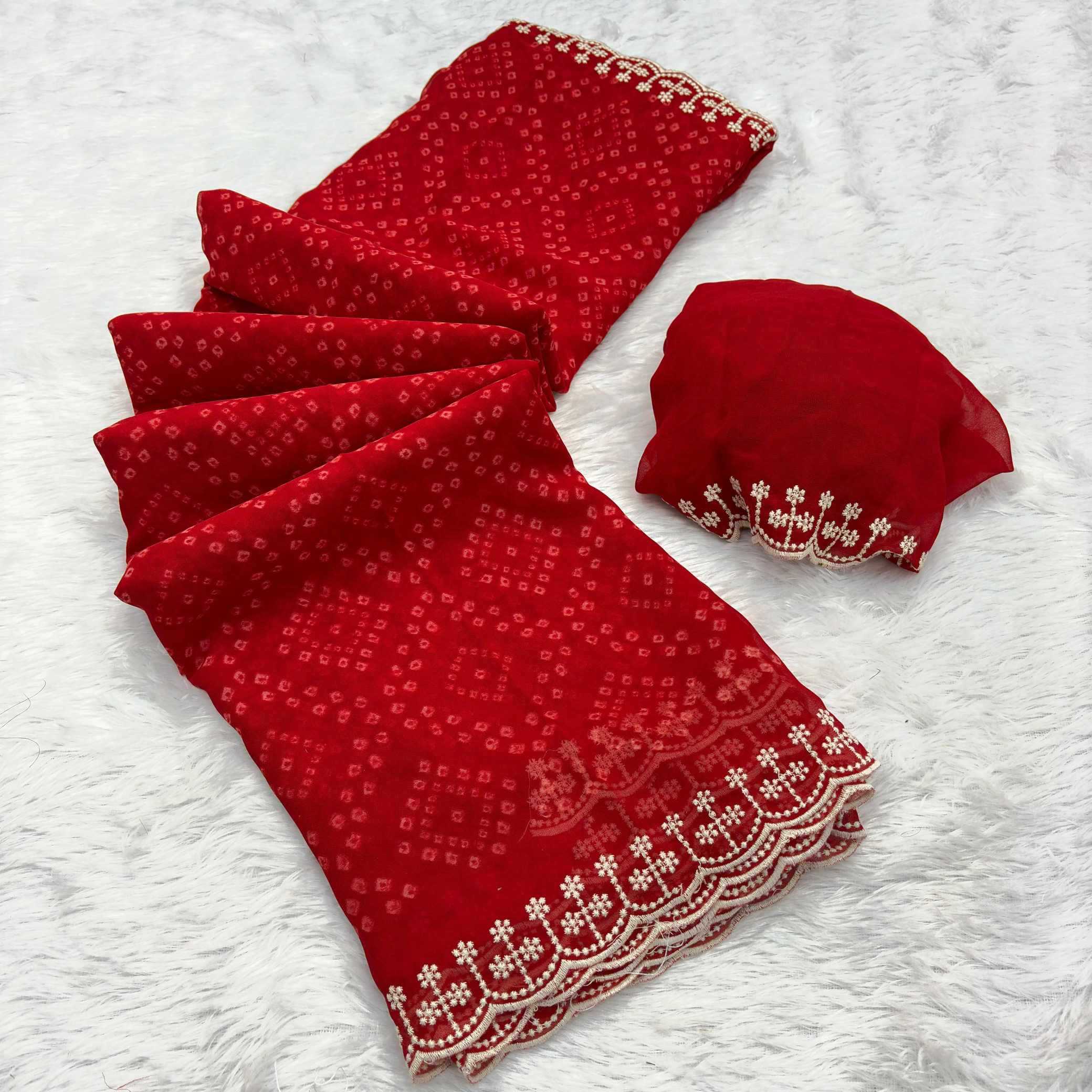 Ynf Georgette KESH649 Gulnaaz Sarees Wholesale Printed Sarees Georgette Sarees Embroidered Sarees Manufacturer- Kapda Export