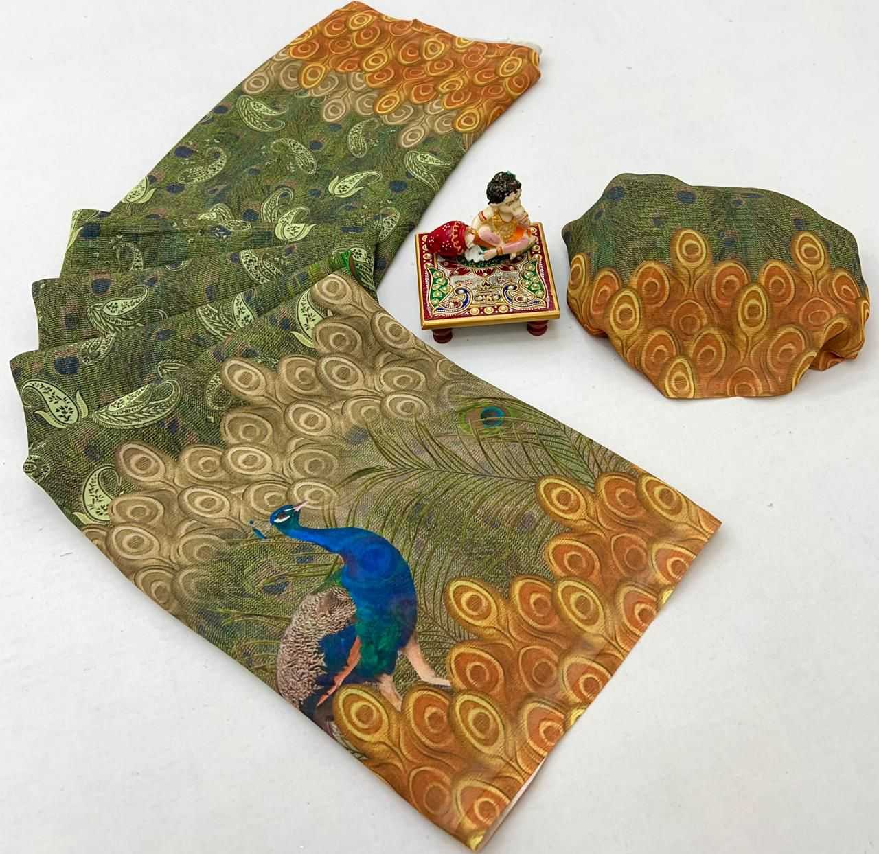 Ynf Georgette KESH649 Kainat Sarees Wholesale Designer Sarees Printed Sarees Georgette Sarees Manufacturer- Kapda Export