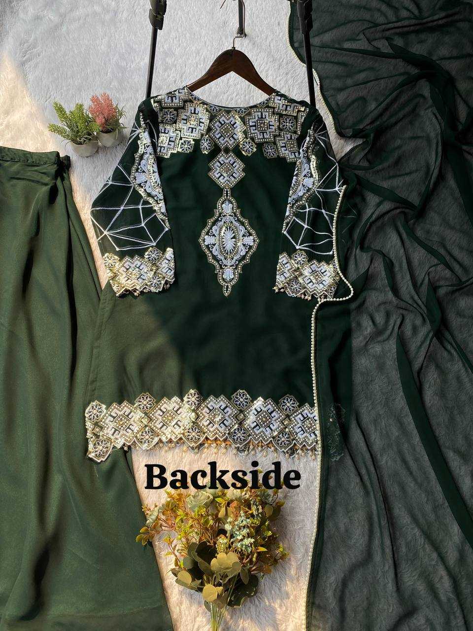 Ynf Georgette KESH678 2063 Suits & Dresses Wholesale Embroidery Suits Palazzo Suit Georgette Suit Manufacturer- Kapda Export