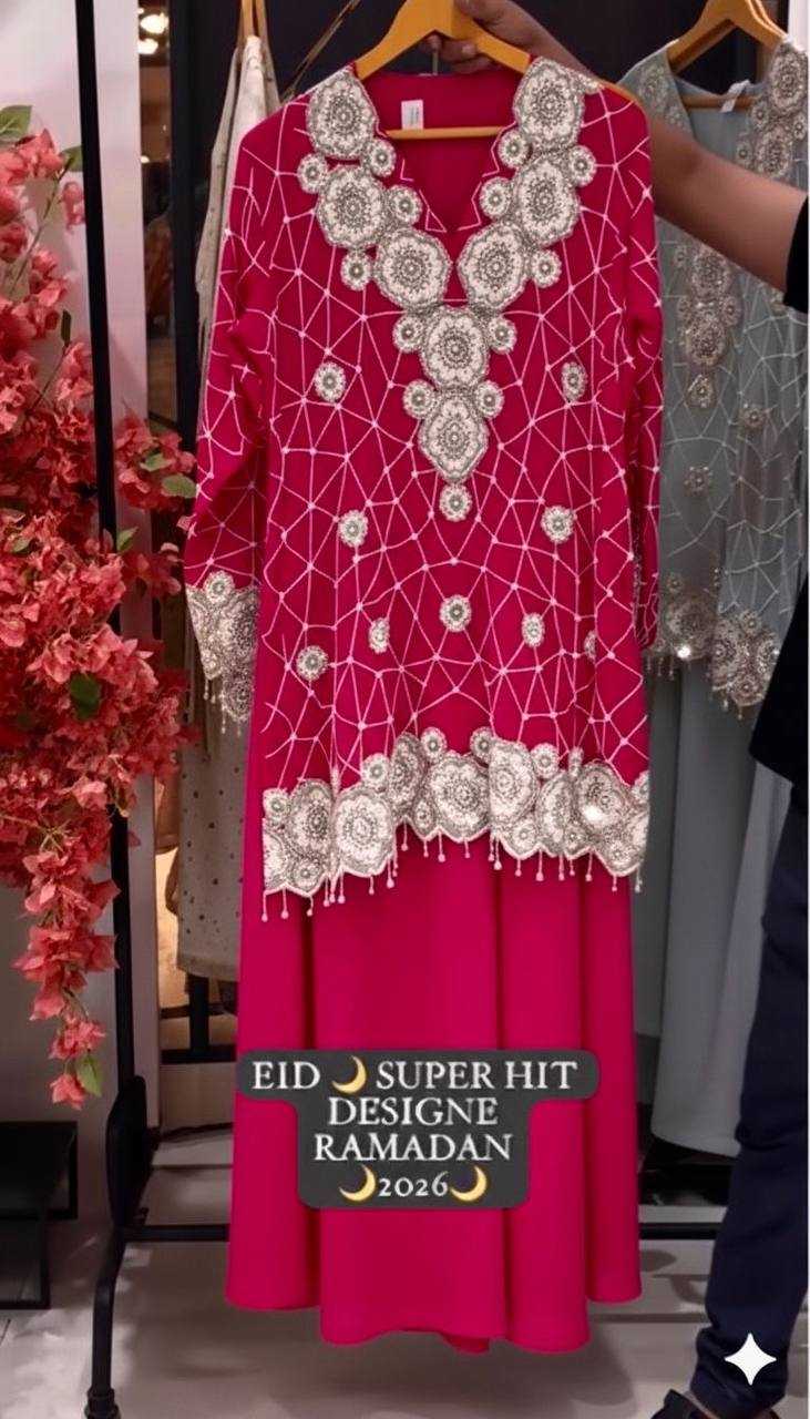 Ynf Georgette KESH678 LG-2063 Suits & Dresses Islamic Clothing Wholesale Pakistani Suits Embroidery Suits Palazzo Suit Manufacturer- Kapda Export