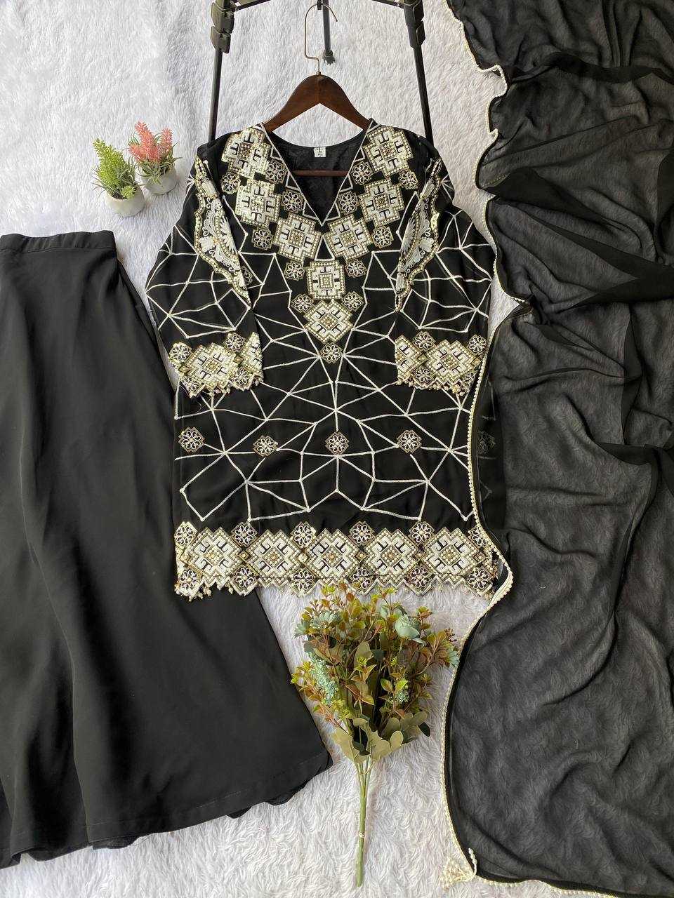 Ynf Georgette KESH678 LG-2063 Suits & Dresses Islamic Clothing Wholesale Pakistani Suits Embroidery Suits Palazzo Suit Manufacturer- Kapda Export