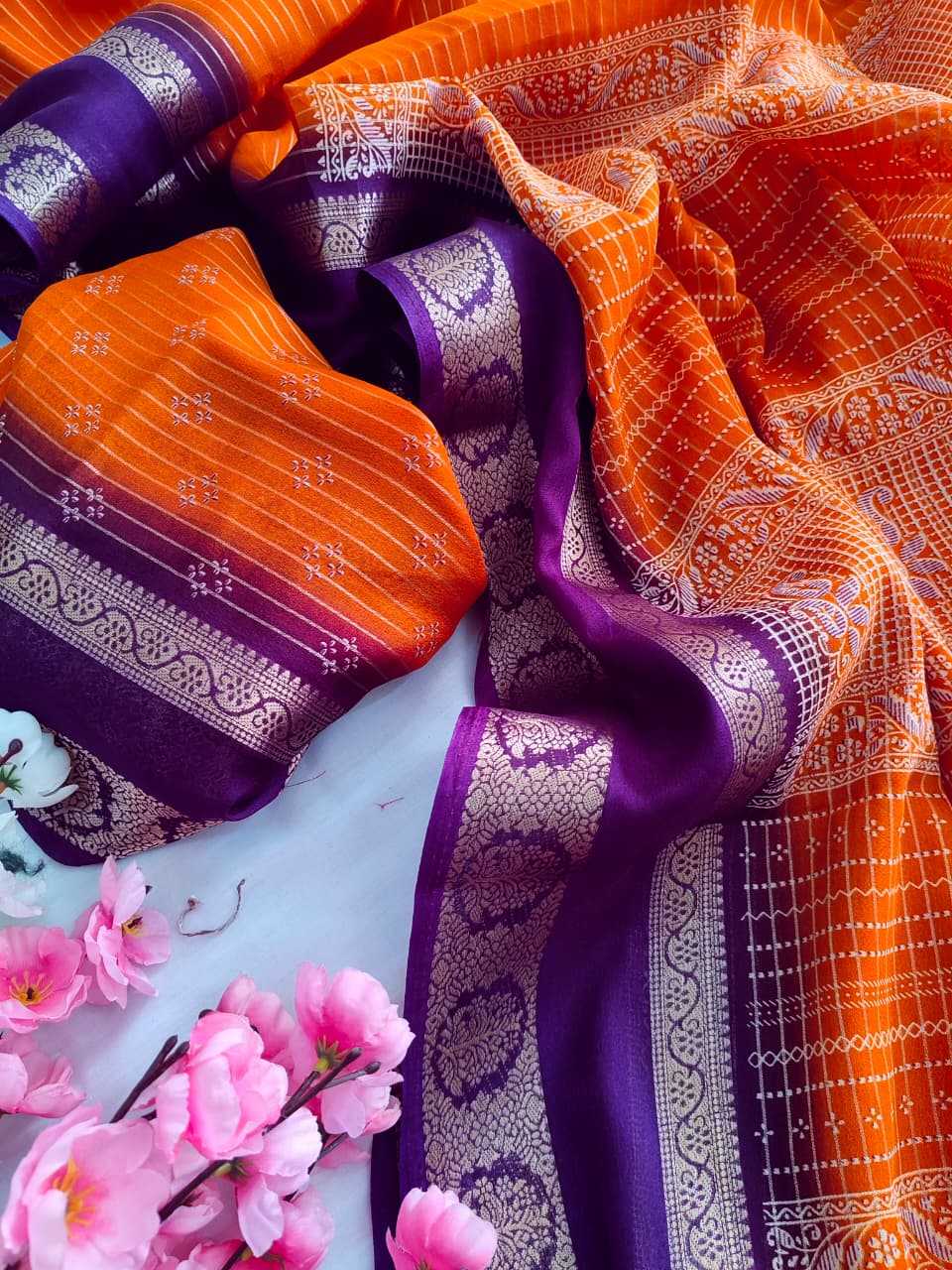 Ynf Georgette KESH682 Ameesha Sarees Wholesale Designer Sarees Georgette Sarees Jacquard Saree Manufacturer- Kapda Export