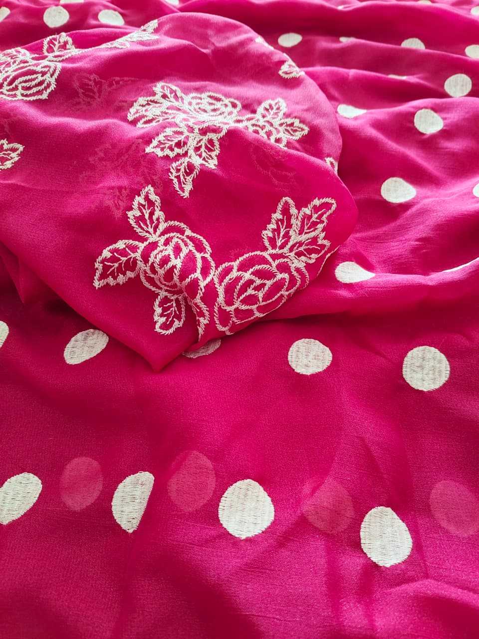 Ynf Georgette KESH682 Gulrukh Sarees Wholesale Designer Sarees Georgette Sarees Pink Sarees Manufacturer- Kapda Export