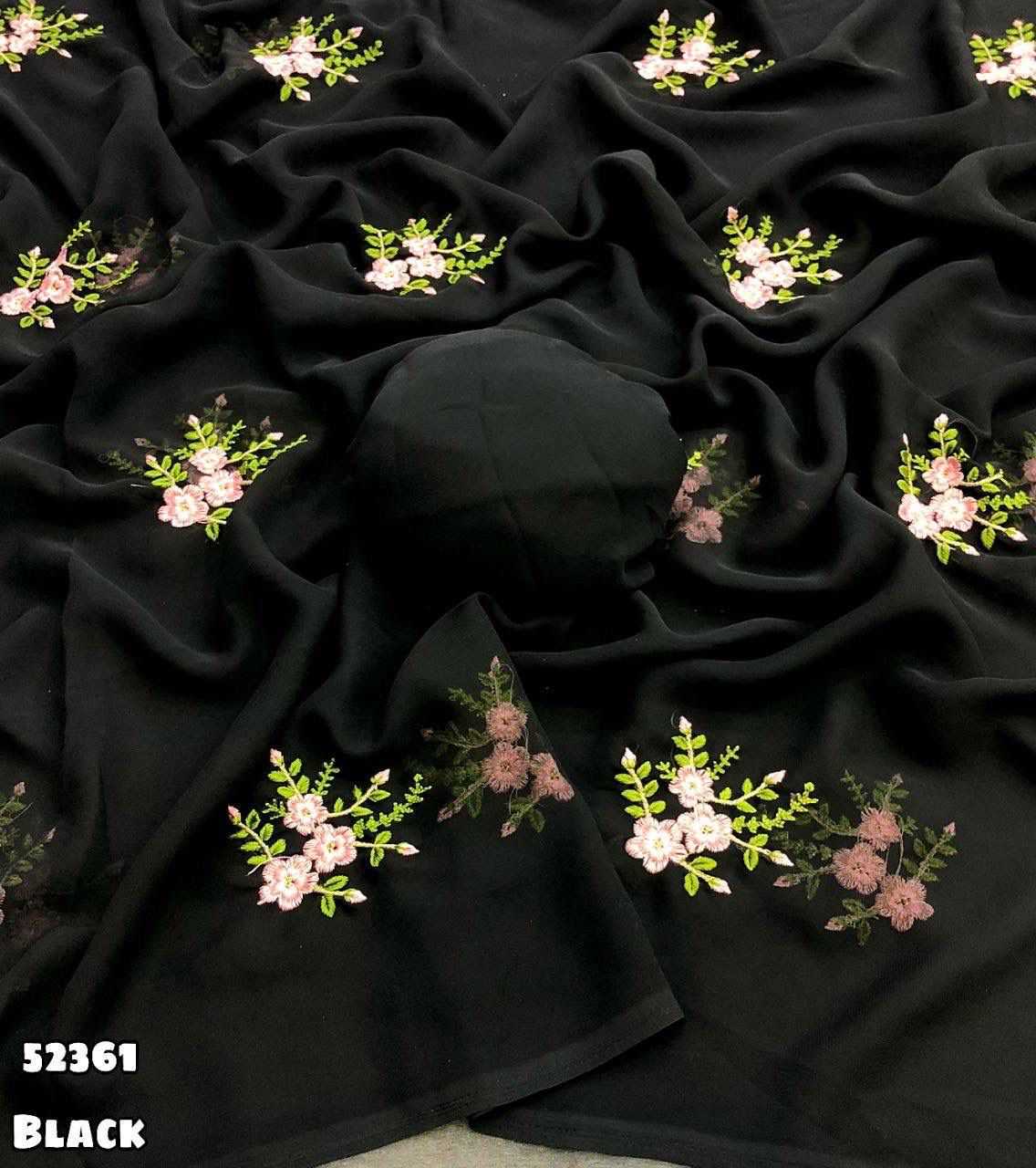 Ynf Georgette KESH683 52361 Sarees Wholesale Designer Sarees Georgette Sarees Embroidered Sarees Manufacturer- Kapda Export