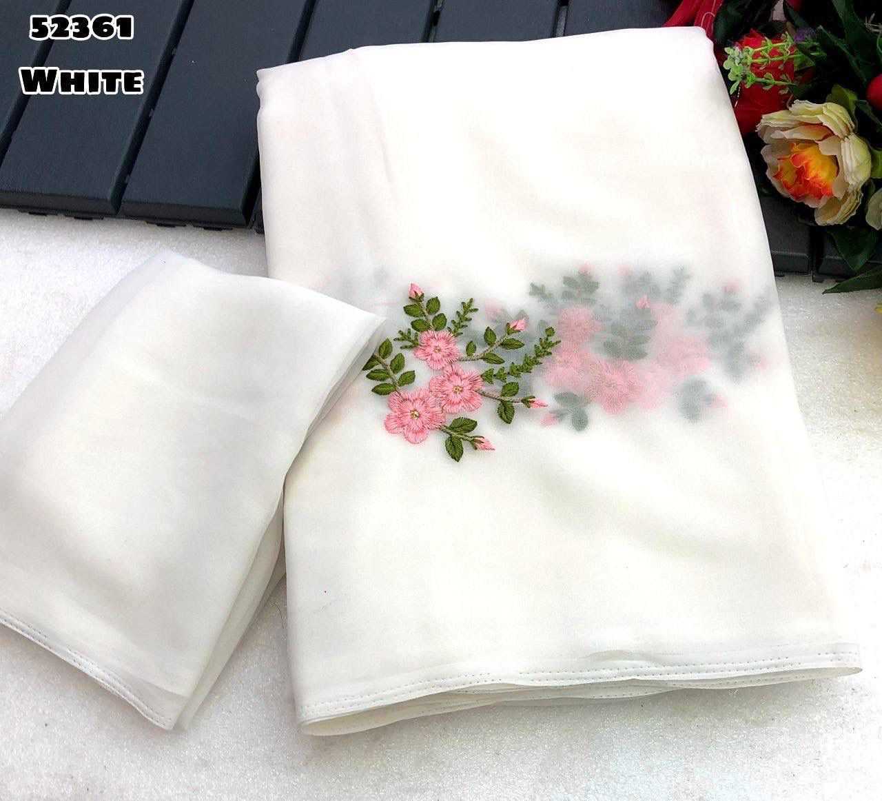 Ynf Georgette KESH683 52361 Sarees Wholesale Designer Sarees Georgette Sarees Embroidered Sarees Manufacturer- Kapda Export