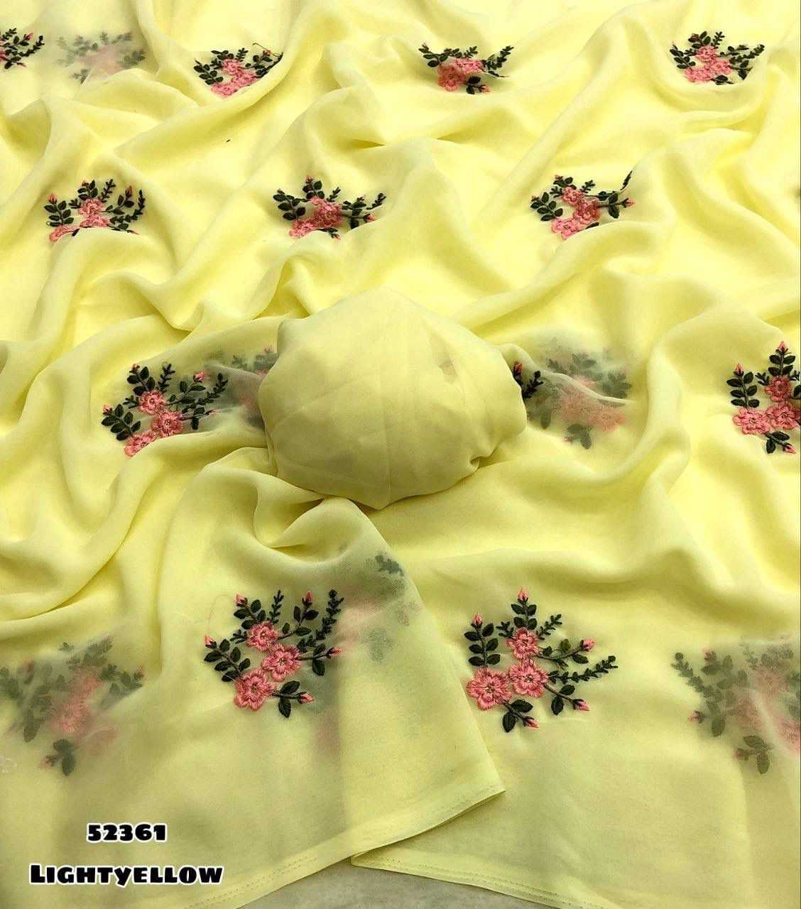 Ynf Georgette KESH683 52361 Sarees Wholesale Designer Sarees Georgette Sarees Embroidered Sarees Manufacturer- Kapda Export