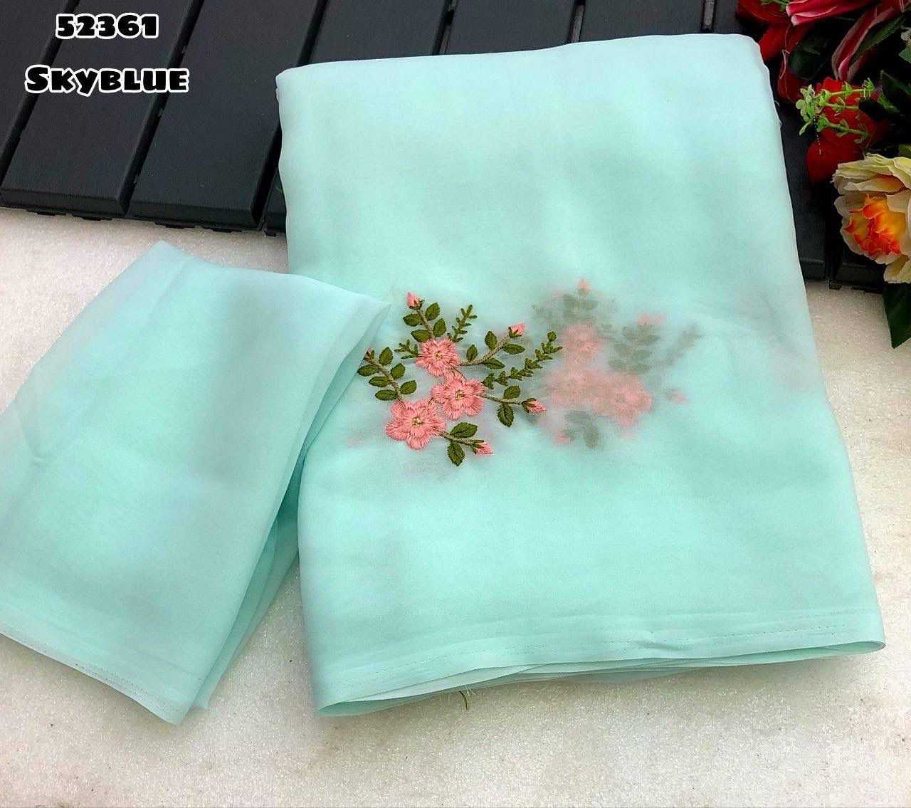 Ynf Georgette KESH683 52361 Sarees Wholesale Designer Sarees Georgette Sarees Embroidered Sarees Manufacturer- Kapda Export