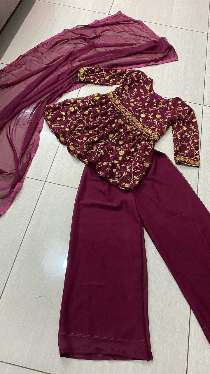 Ynf Georgette RIN213 201 Suits & Dresses Wholesale Embroidery Suits Palazzo Suit Georgette Suit Manufacturer- Kapda Export