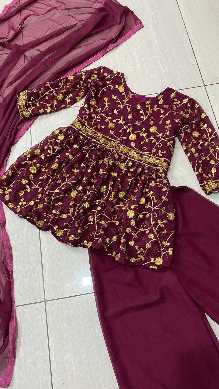 Ynf Georgette RIN213 201 Suits & Dresses Wholesale Embroidery Suits Palazzo Suit Georgette Suit Manufacturer- Kapda Export