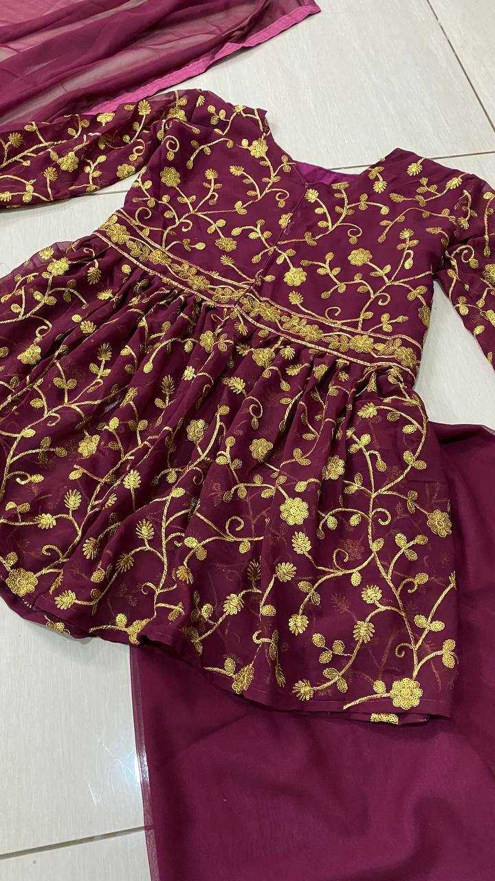 Ynf Georgette RIN213 201 Suits & Dresses Wholesale Embroidery Suits Palazzo Suit Georgette Suit Manufacturer- Kapda Export