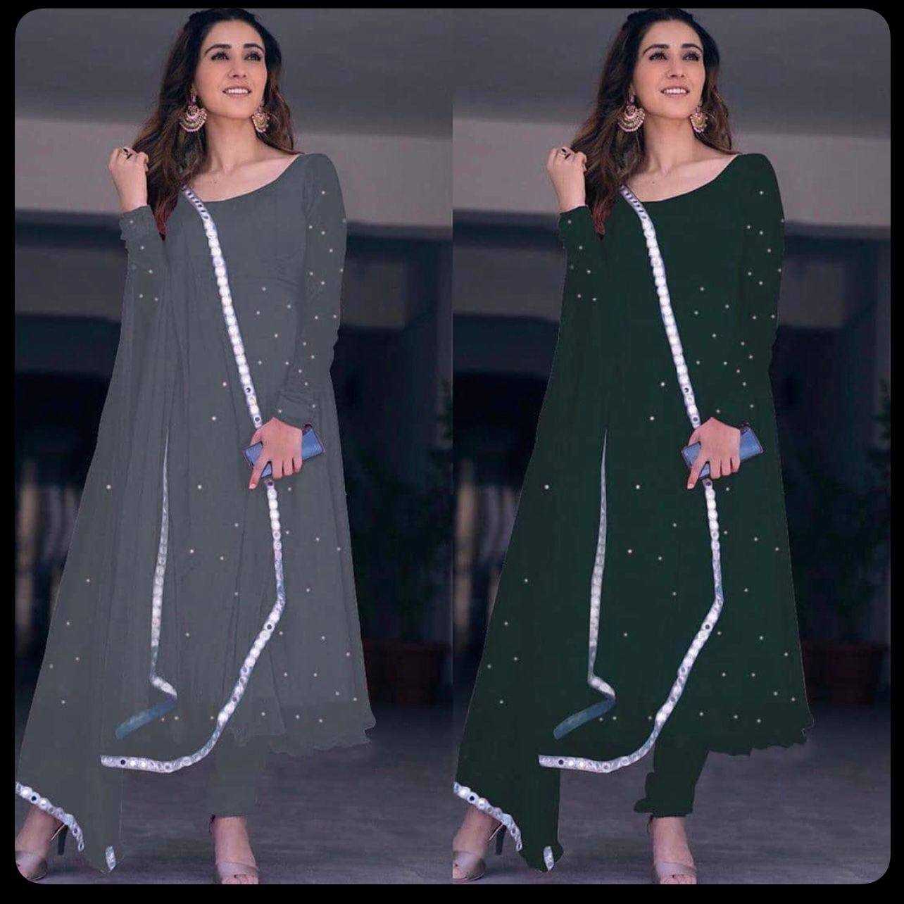 Ynf Georgette RIN213 L53 Suits & Dresses Wholesale Georgette Suit Designer Suits Ethnic Dresses Manufacturer- Kapda Export