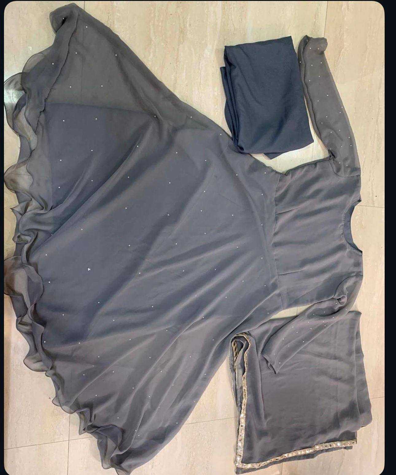 Ynf Georgette RIN213 L53 Suits & Dresses Wholesale Georgette Suit Designer Suits Ethnic Dresses Manufacturer- Kapda Export