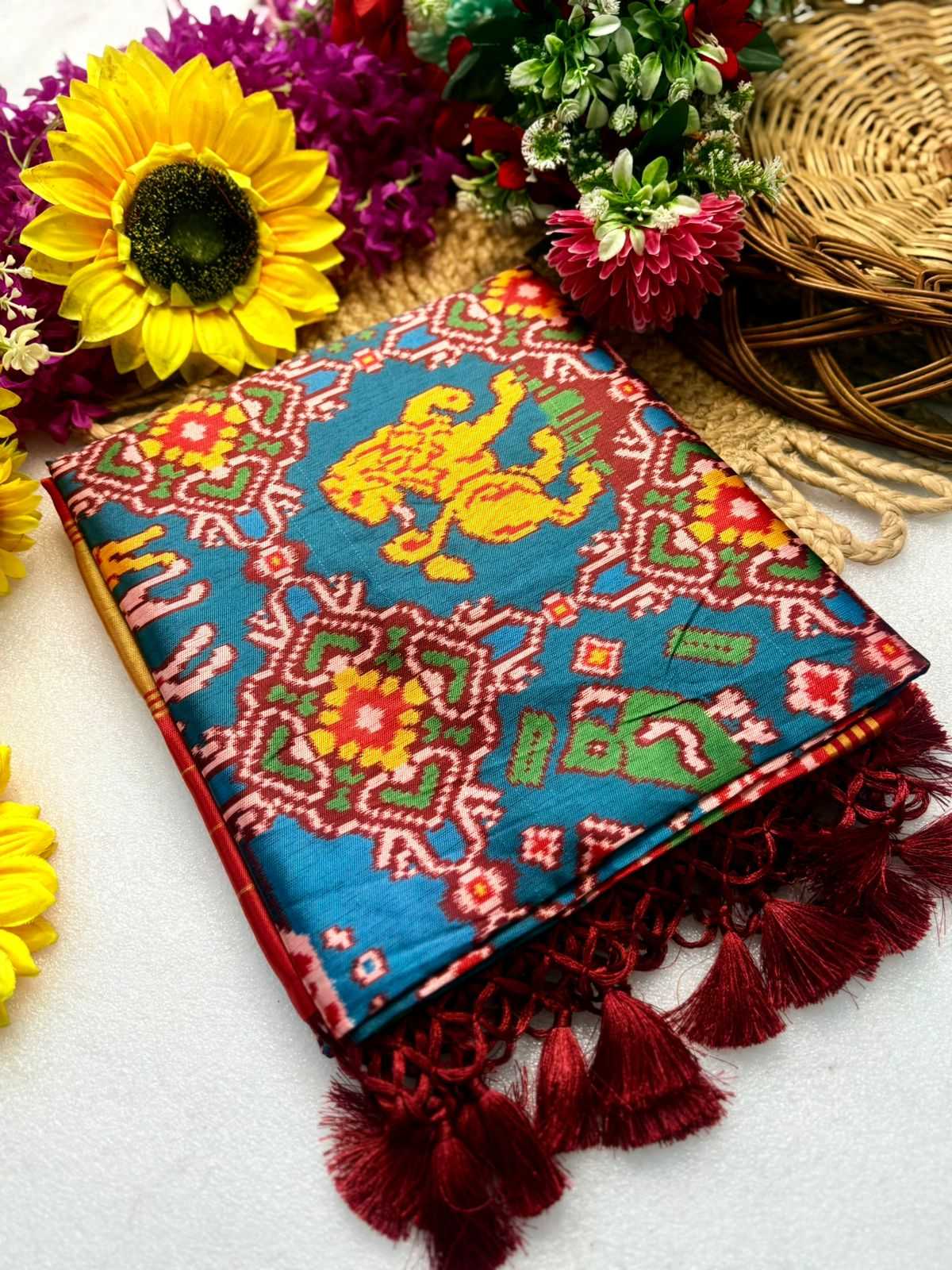 Ynf Handloom Silk KESH576 Pavitra Patola vol-1 Sarees Festive Collections Wholesale Silk Sarees Festive Sarees Sarees With Blouse Manufacturer- Kapda Export