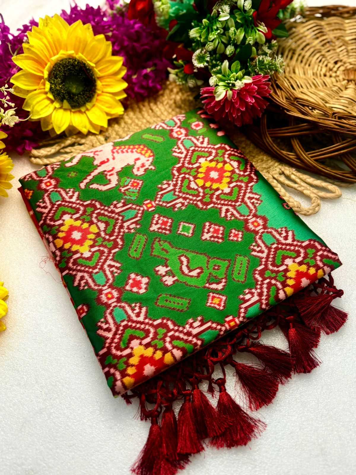 Ynf Handloom Silk KESH576 Pavitra Patola vol-1 Sarees Festive Collections Wholesale Silk Sarees Festive Sarees Sarees With Blouse Manufacturer- Kapda Export