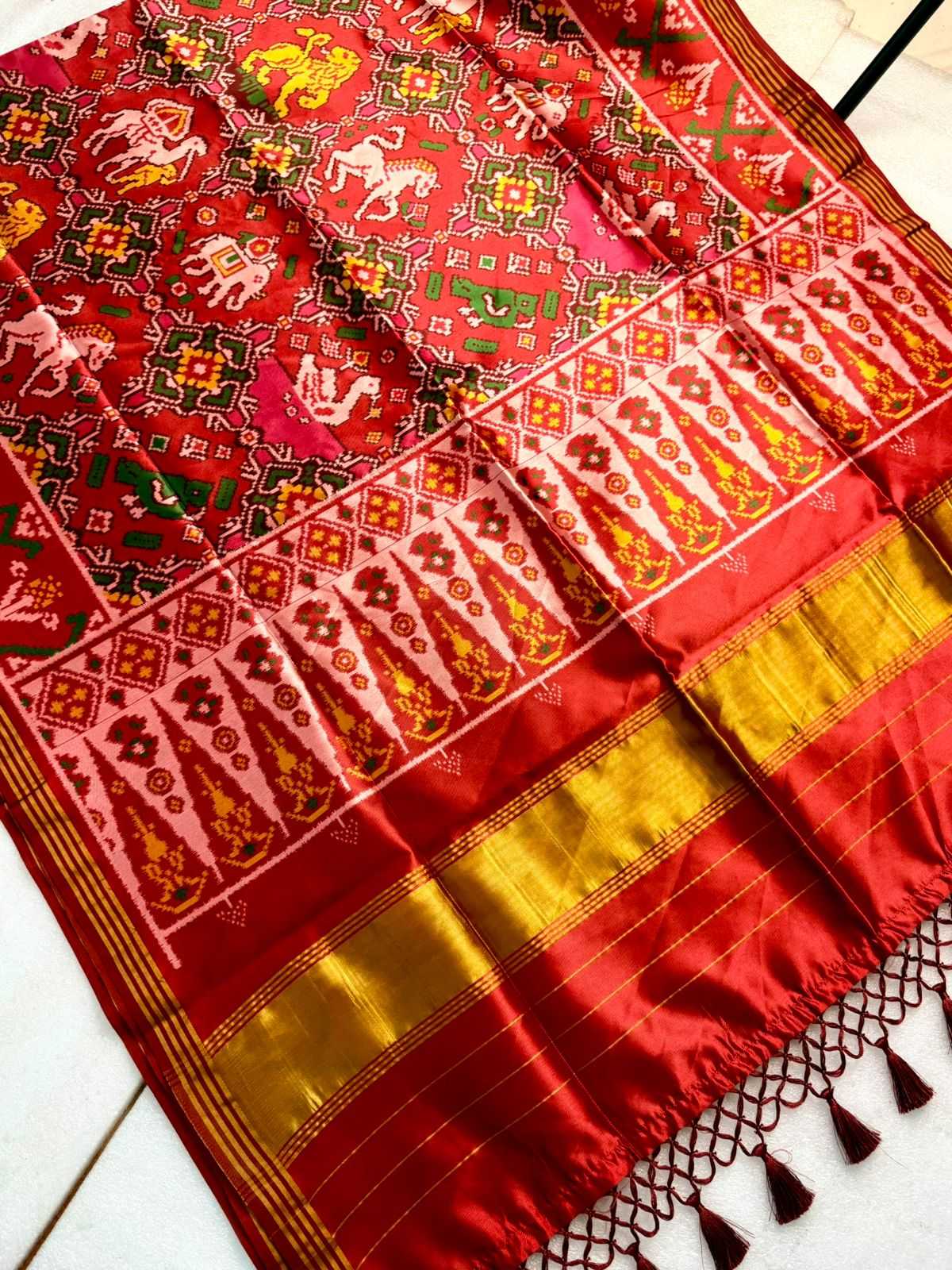 Ynf Handloom Silk KESH576 Pavitra Patola vol-1 Sarees Festive Collections Wholesale Silk Sarees Festive Sarees Sarees With Blouse Manufacturer- Kapda Export