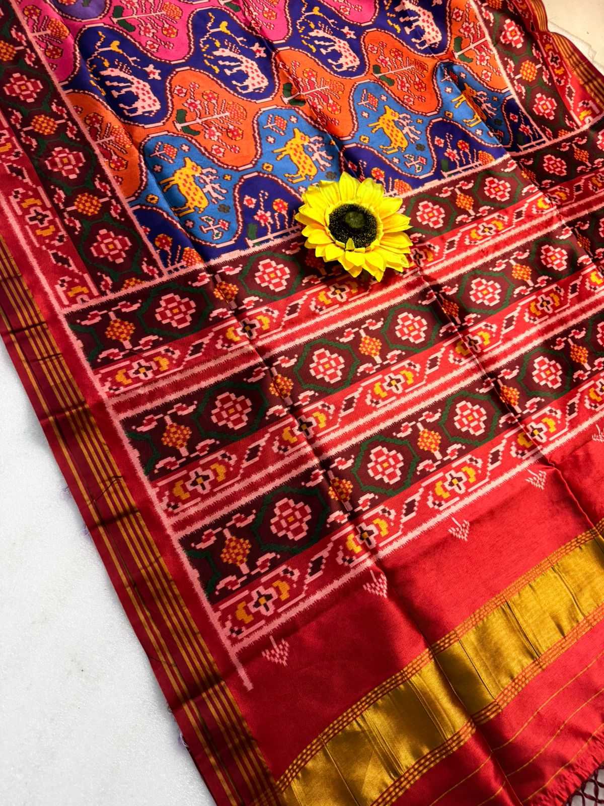 Ynf Handloom Silk KESH576 Pavitra Patola vol-2 Sarees Festive Collections Wholesale Zari Border Sarees Silk Sarees Festive Sarees Manufacturer- Kapda Export