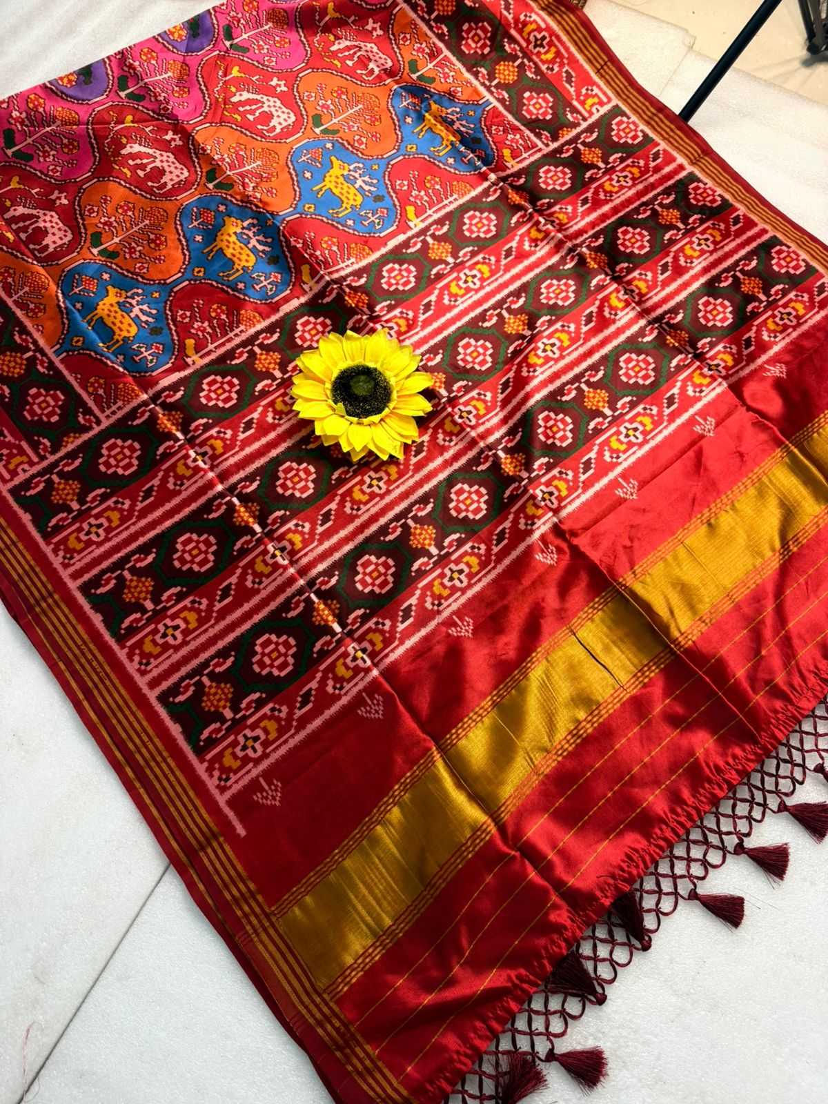 Ynf Handloom Silk KESH576 Pavitra Patola vol-2 Sarees Festive Collections Wholesale Zari Border Sarees Silk Sarees Festive Sarees Manufacturer- Kapda Export