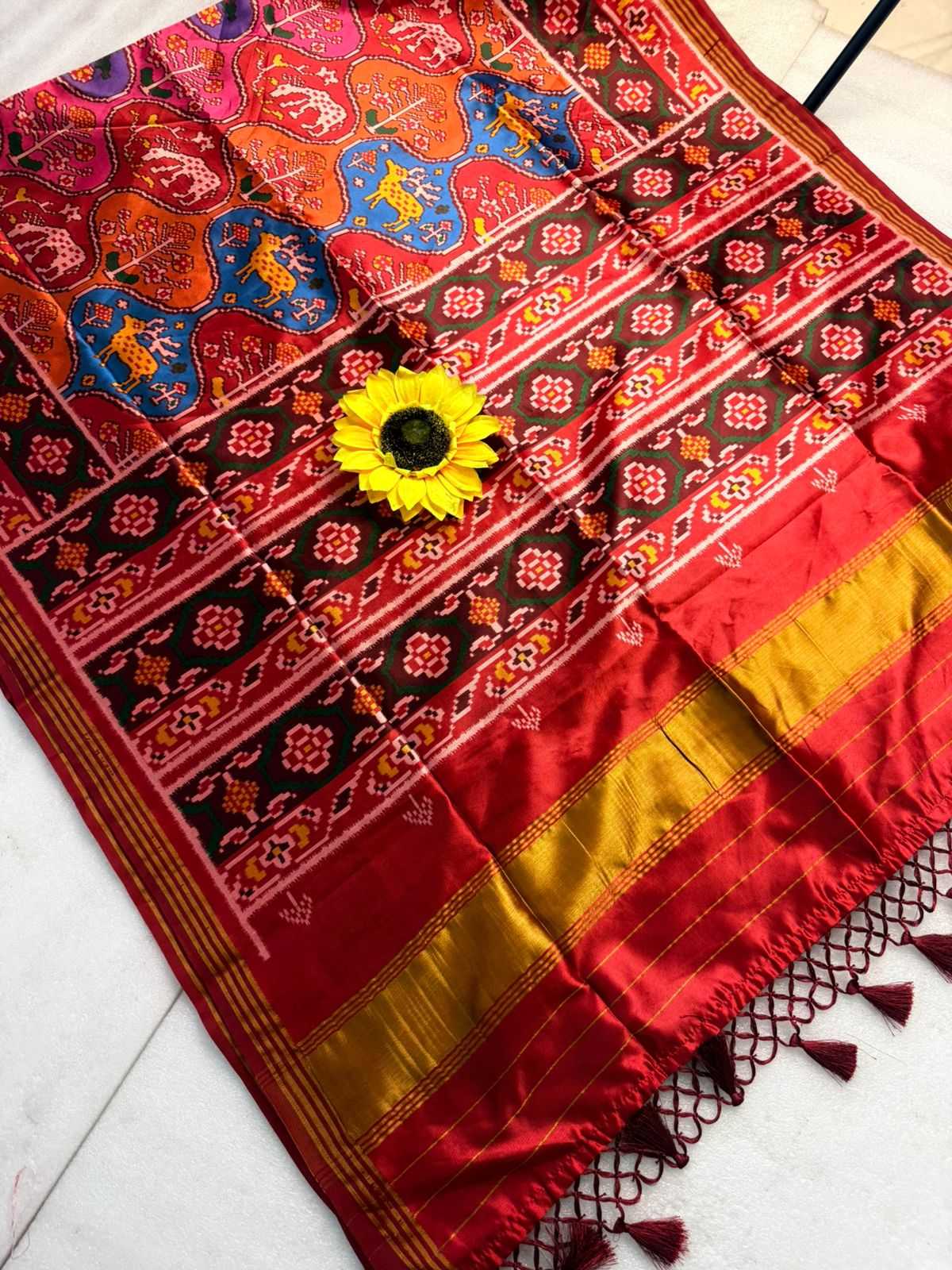 Ynf Handloom Silk KESH576 Pavitra Patola vol-2 Sarees Festive Collections Wholesale Zari Border Sarees Silk Sarees Festive Sarees Manufacturer- Kapda Export