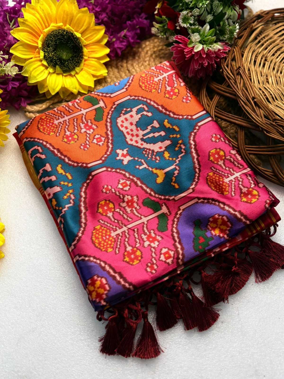 Ynf Handloom Silk KESH576 Pavitra Patola vol-2 Sarees Festive Collections Wholesale Zari Border Sarees Silk Sarees Festive Sarees Manufacturer- Kapda Export