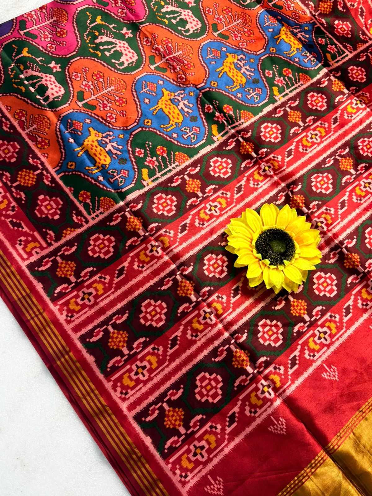 Ynf Handloom Silk KESH576 Pavitra Patola vol-2 Sarees Festive Collections Wholesale Zari Border Sarees Silk Sarees Festive Sarees Manufacturer- Kapda Export