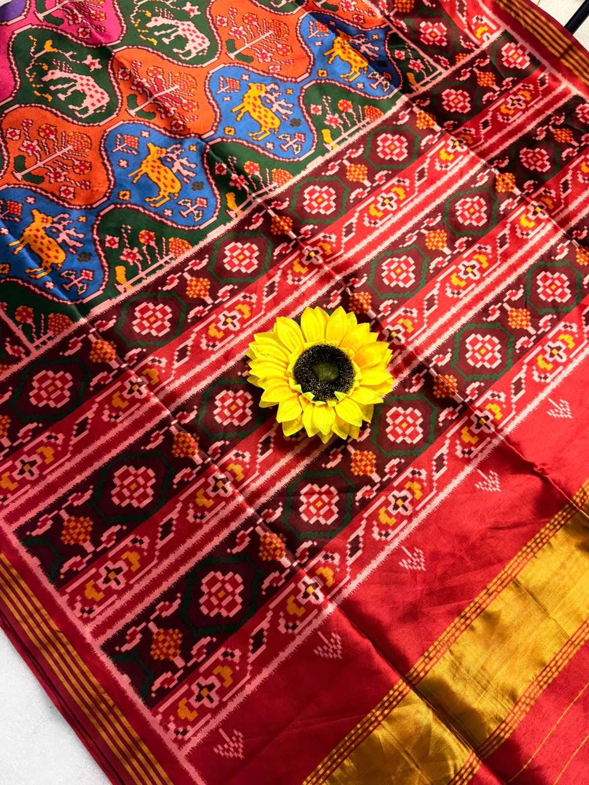 Ynf Handloom Silk KESH576 Pavitra Patola vol-2 Sarees Festive Collections Wholesale Zari Border Sarees Silk Sarees Festive Sarees Manufacturer- Kapda Export