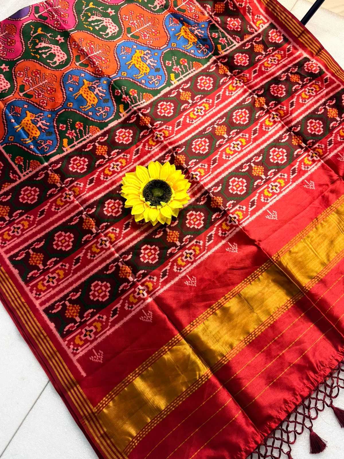 Ynf Handloom Silk KESH576 Pavitra Patola vol-2 Sarees Festive Collections Wholesale Zari Border Sarees Silk Sarees Festive Sarees Manufacturer- Kapda Export