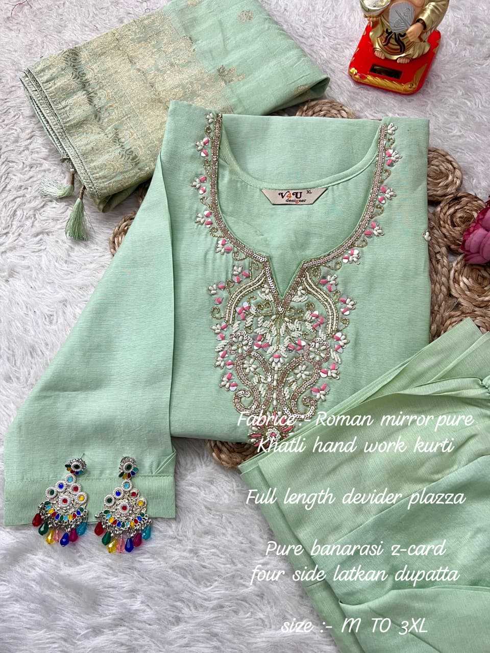 Ynf Heavy Roman Silk KESH594 Ashira Kurti Plus Size Collections Wholesale Designer Kurtis Embroidered Kurtis Silk Kurtis Manufacturer- Kapda Export