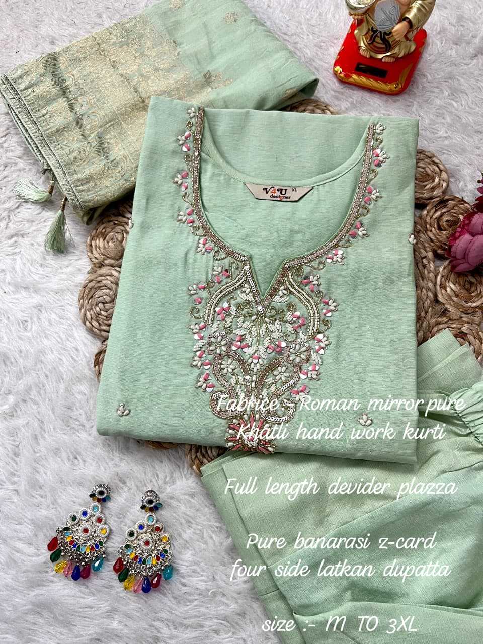 Ynf Heavy Roman Silk KESH594 Ashira Kurti Plus Size Collections Wholesale Designer Kurtis Embroidered Kurtis Silk Kurtis Manufacturer- Kapda Export