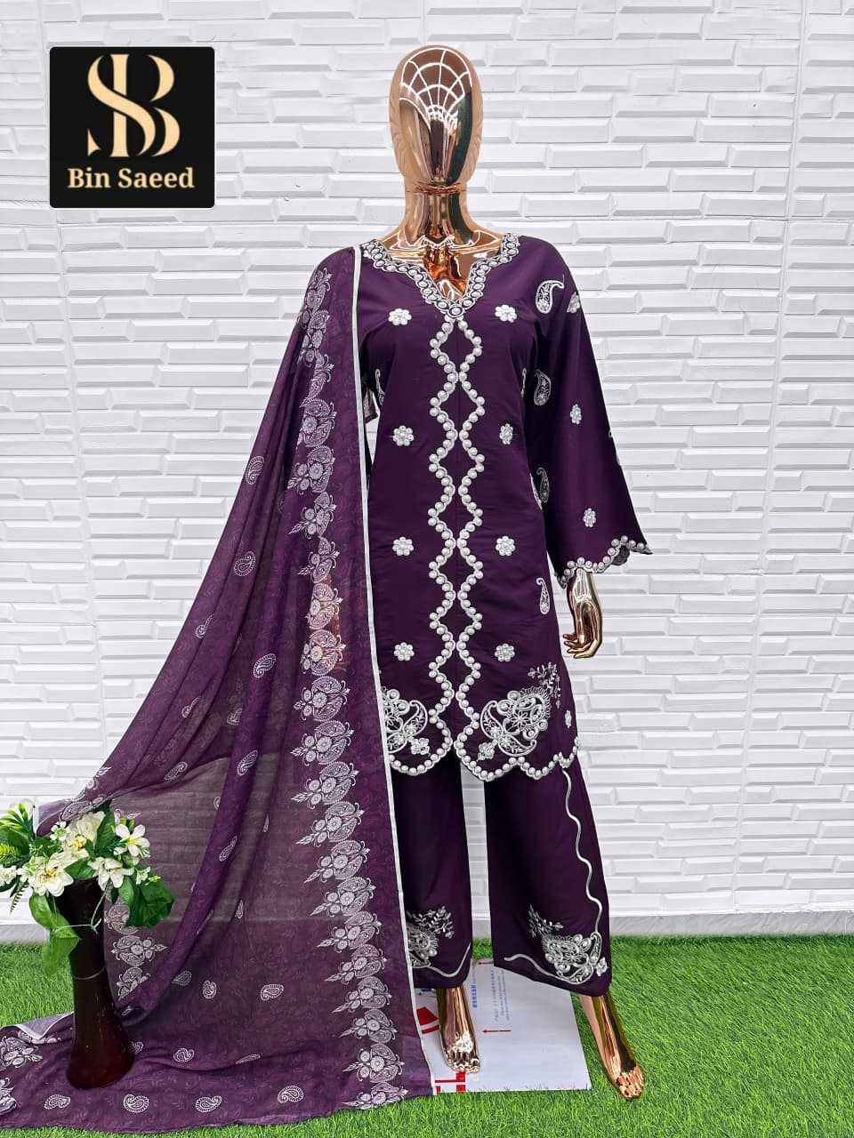 Ynf Heavy Roman Silk KESH677 BIN SAEED SD-111 Kurti Wholesale Designer Kurtis Embroidered Kurtis Silk Kurtis Manufacturer- Kapda Export