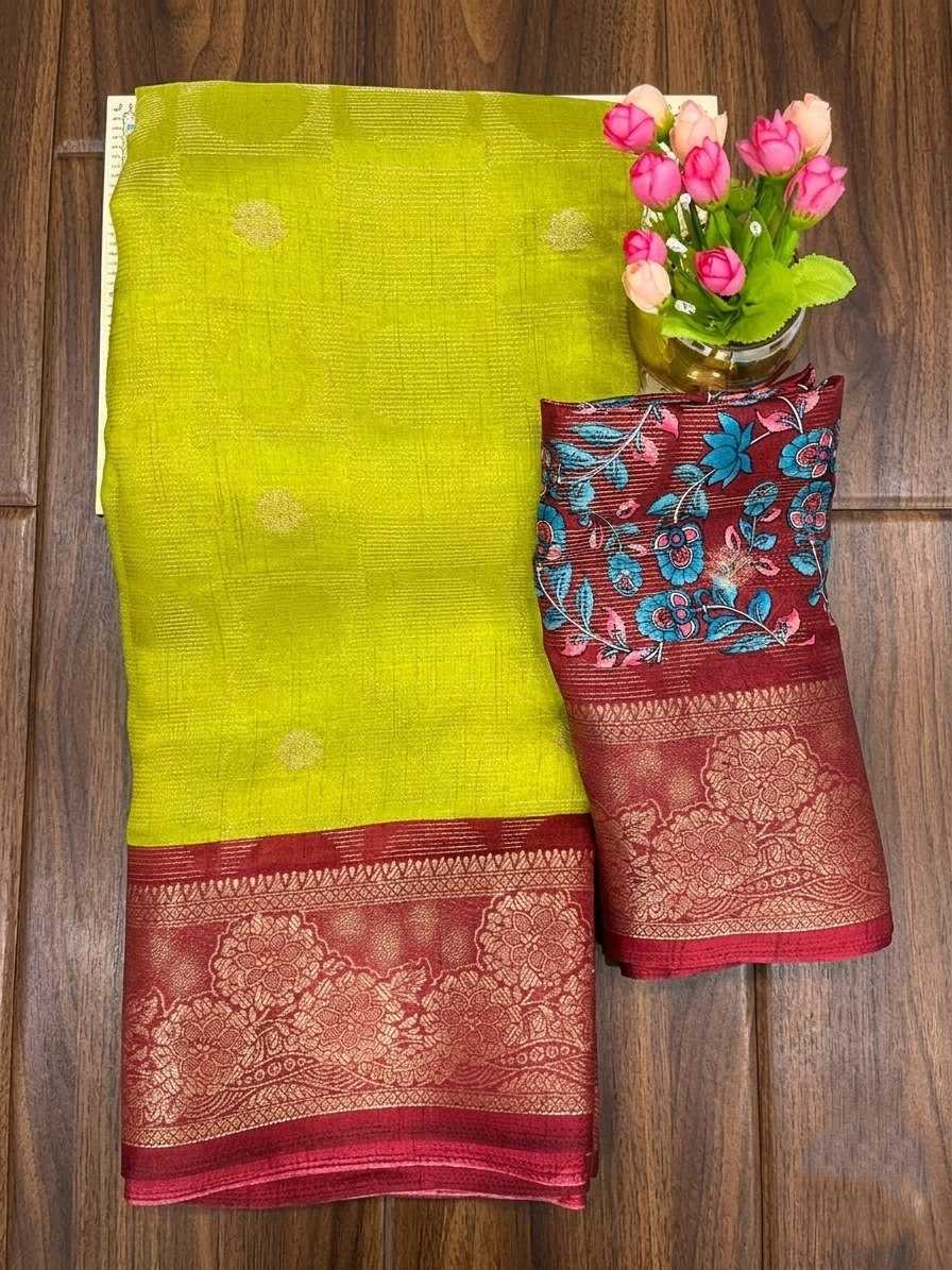 Ynf Jacquard KESH554 PEACOCK Sarees Wholesale Printed Sarees Jacquard Saree Festive Sarees Manufacturer- Kapda Export