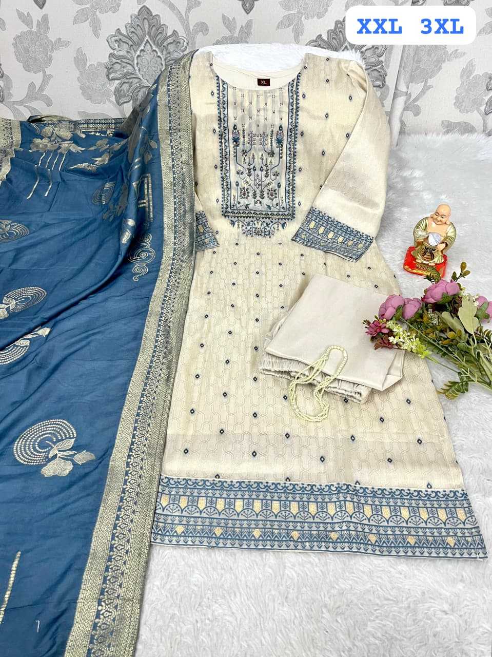 Ynf Jacquard KESH594 Iffat Kurti Festive Collections Plus Size Collections Wholesale Silk Kurtis Handloom Kurtis Onam Collections Manufacturer- Kapda Export