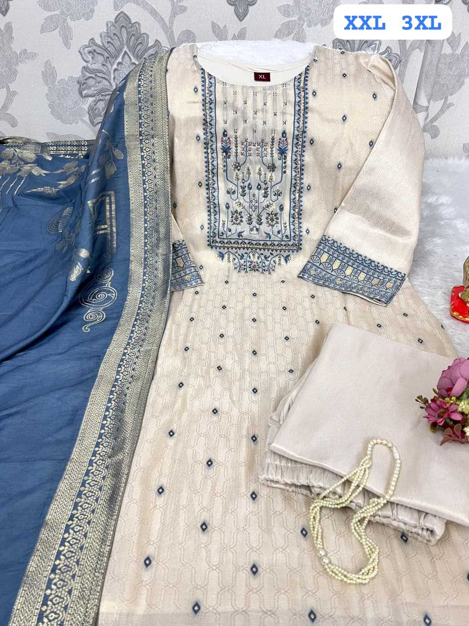 Ynf Jacquard KESH594 Iffat Kurti Festive Collections Plus Size Collections Wholesale Silk Kurtis Handloom Kurtis Onam Collections Manufacturer- Kapda Export